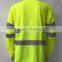 ENISO 20471 High Vis yellow heat-applied reflective tape round neck wholesale security t-shirt