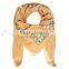 hot sale square headscarf pure cotton embroidery shawl scarf muslim hijab scarf for women