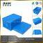 wholesale plastic folding mesh style crate with attached lid