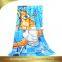 double sided plush microfiber bath towel 80% polyester and 20% polyamide microfiber bath towel with digital sublimation printing