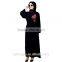 chiffon women flower muslim dress/ juja muslim islamic fashionable abaya kaftan dresses/fancy dl islamic muslim dress