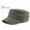 Antique Brass Metal Logo Military Baseball Hats With Cotton Fabric