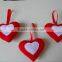 Promotional Plush Red Heart Keychain