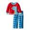 Dinosaur pattern red color baby boys bananas in pajamas costume