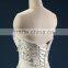 Elegant Embroidered A-Line Strapless Neckline and Sleeveless Lace Wedding Dress AS436