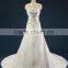 Elegant Embroidered A-Line Strapless Neckline and Sleeveless Lace Wedding Dress AS436