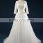 wedding Sexy sweetheart lace mermaid wedding bridal dress for bride Strapless Three-Quarter sleeve bridal gowns AS43201