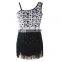 NT16050 Animal sequins with fringe dance wear for women. Contemporay Lyrical costumes dresses, Latin dance wear dress for women