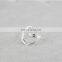Latest design Minimalist Open Hexagon Sterling Silver Ring