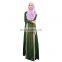 New Arrival Fashion Muslim women Long sleeve Dubai Lace Dress Maxi Abaya Islamic For Women