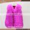 wholesale price mongolian lamb fur vest classic tibet lamb fur vest for women