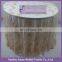 TL002R2 Jenny Bridal Round Champagne Lace Table Overlays