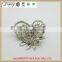 Fashion Jewelry crystal pin rhinestone brooch for wedding invitation