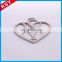Popular Top Quality Metal Brand Logo Metalic Silver Thread Embroidery Label For Clothing