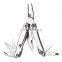 foldable durable 12 in 1 multi tool with stainless steel body and replaceable poket clip