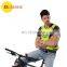 Adult reflex yellow pocket safety vest working clothes