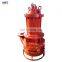 Submersible top discharge agitator slurry pump