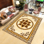 Decorative 1200x1800 polished golden crystal carpet porcelain floor tile