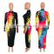 Bunny Amazon top seller plus size women clothing sexy Graffiti Long sleeves Skinny casual plus size dress