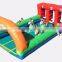 Outdoor Kids Fun Inflatable Horse Racing Inflatable Race Track With Horse Run