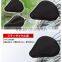 Silicone Gel Mountain Bike Saddle Comfortable Cushion Soft Pad Bike Seat Cover Triangle Groove Black