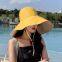 Oversized hat hat female summer sun visor sunscreen fisherman hat Korean version of wild anti-ultraviolet face-covering sun hat tide