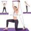 Body Fit Equipment Pilates Pull Rope Detachable Pilates Bar Yoga Stick Fitness Rod with Foot Loop