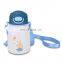 Portable 400ml kid drinking water bottle insulated cup with Shoulder strap