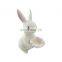 New Factory Custom white ceramic easter bunny rabbit for home decoration