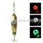 9.5cm 30g Fishing Lure Trap Lamp Multi Color LED Underwater 100 Hours Metal Trolling Spoon Fishing Light With Treble Hook