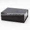 Luxury bespoke glossy lamination black collapsible luxury gift box packaging idea