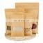 Small kraft paper pouch 3 Sides Seal Small Snack Paper Kraft Bag With Nut