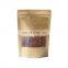 leak proof biodegradable custom logo printed brown kraft paper bags self standing food pouch aluminized