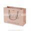 Luxury Matt Glossy Surface  Gold Logo Handle Shopping Gift Bags Paper Bgas With Your Own Logo
