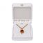 High-End New Design  Pu Leather White  Color Ring Earrings Necklace Pendant Box