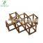 10 Bottle Wooden Farmhouse Eco Friendly Wide Expandable Wood Wine Rack Holder