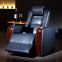 Modern style real leather home theater OKIN motor cinema recliner sofa with power headrest and oak tray table