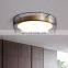 Contemporary Indoor Decoration Ceiling Light Bedroom Round Copper and Acrylic Modern LED Ceiling Lamp