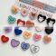 Customised LOGO Heart-shaped Mobile Holder Custom Logo With Epoxy Resin Phone Grip Cell Phone Stand For Phone Sockets