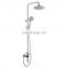 LIRLEE OEM luxury rain faucet wall mounted 3 way washroom handheld shower set white