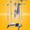 Zhejiang Factory high quality double pole standing shoes tower stainless steel wooden metal cloth rack stand