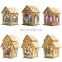 New Christmas Decoration Luminous LED Wooden House Creative Small House Home Party Xmas Christmas Tree Hanging Ornaments