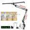 Double Head Task Lamp 24w Flexible Read Desk Lamp Modern Restaurant LED Swing Arm 10 brightness Levels Clamp Task Lamp