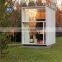 Custom glass wall shipping container house cafe mobile container hotel room for holiday living kitchen