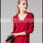 Special design chashmere sweater round collar sweater with buttons on back for girls