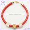China jewelry leather and metal beaded bracelets