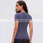 T-shirt Tops New Women's Custom Logo Slim Yoga Short Sleeve Breathable Workout Running Round Neck Gym Quick Dry Sports