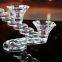 European Crystal Candlestick Holder 3 Heads Candle Holder Wedding Hotel Supplies Crystal Glass Candle Holder