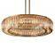 Modern hanging lamp  lighting led decorative ring brass chandelier ceiling light bedroom living dining room table