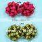 Wholesale Gold Stipe Solid Gloss Star Ribbon Bow for Festival Decorative Gift packing